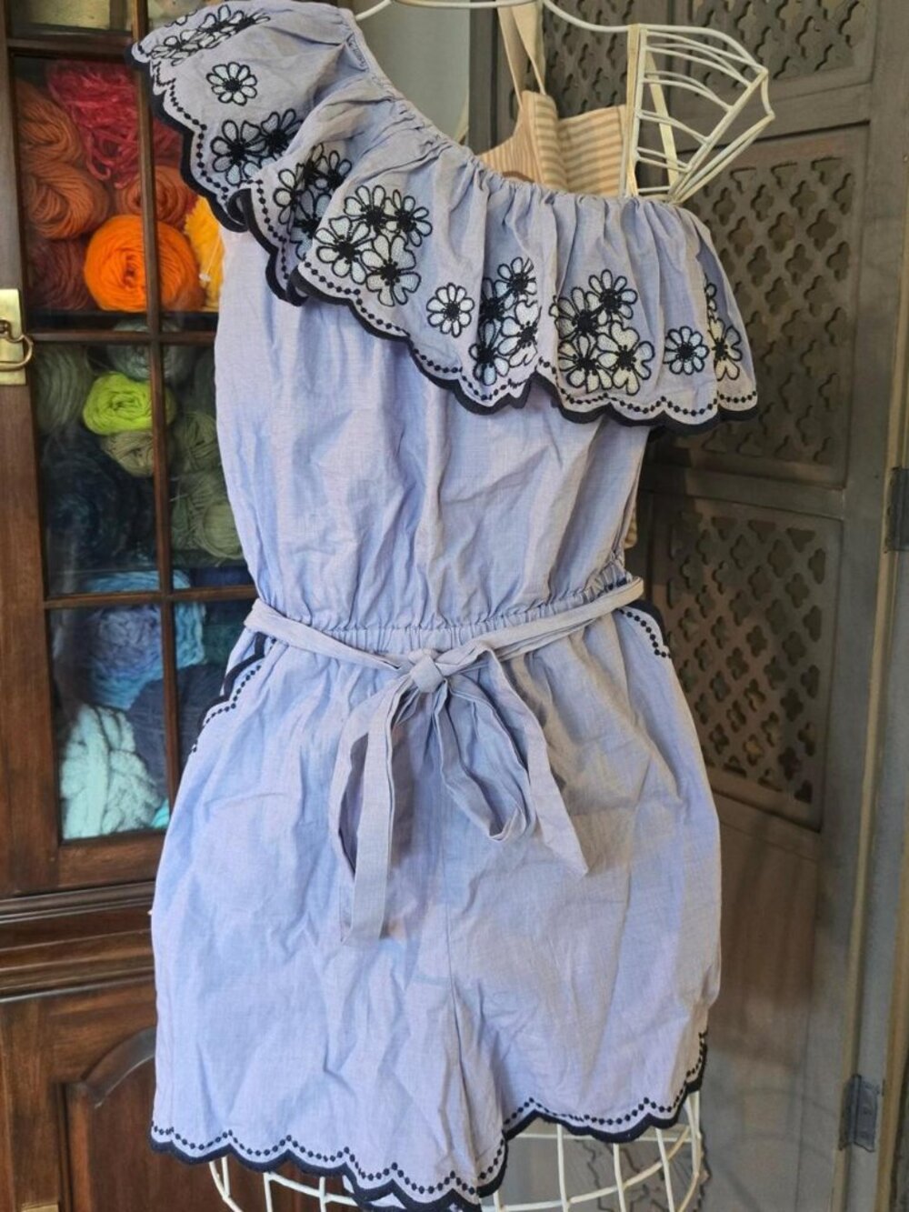 Kate Spade Embroidered Romper